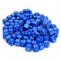 Blue Dice w/Rounded Corners - 100 Pack